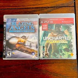 Sony Uncharted Drake’s Fortune Bundle with Blazing Angels Squadrons of WWII